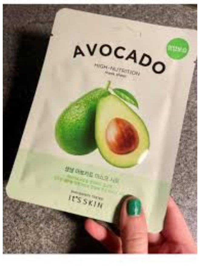 Its Skin It'S Skin The Fresh High Nutrition Mask Sheet Avocado 21g - Image 2